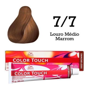 Imagem de Tonalizante Color Touch 7.7 Louro Médio Marrom  Wella Professionals