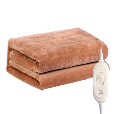 Imagem de Manta Elétrica Aquecida Almofada de Aquecimento Rápido Aquecedor Corporal Inverno Capa Colchão Confortável com 9 Níveis Temperatura Timer 12 Horas par