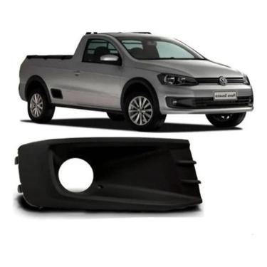 Imagem de Grade Moldura Milha Gol Track G6 Saveiro 2013 A 2016 Furo