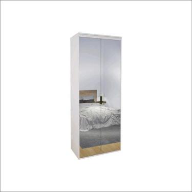Imagem de Módulo 900 mm 100% MDF 2 Portas de Espelho com Prateleiras Belmax