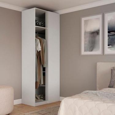 Imagem de Módulo Closet de Canto Reto sem Portas 100% MDF Altezza - Belmax