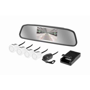 Imagem de Kit Retrovisor + Camera Re + Sensor Estacionamento 4 Pontos