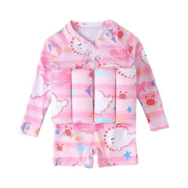 Imagem de Maiô Infantil Com Estampa De Desenho Animado, Roupa De Banho Flutuante