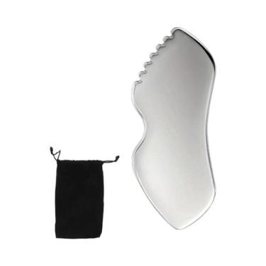 Imagem de Ferramenta Gua Sha De Aço Inoxidável Para Massagem Corporal Completa, 