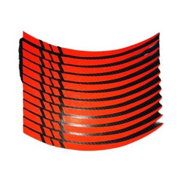 Imagem de Adesivos Refletivos Para Rodas Esportivas De 18-21 Polegadas, Fita Ade