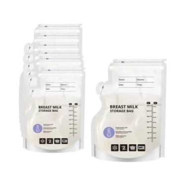 Imagem de Pacote Com 60 Sacos Transparentes Para Armazenamento De Leite Materno 