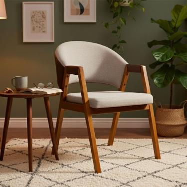 Imagem de Cadeira Sala de Jantar Premium com Braco Madeira Macica Movellu Home