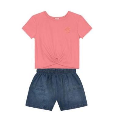 Imagem de Conjunto infantil menina florzinha Brandili-Feminino