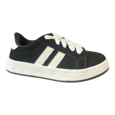 Imagem de Tênis Skynner Listras Camurça Casual Leve e Estiloso-Feminino