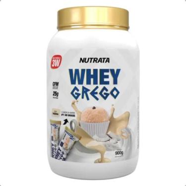 Imagem de Whey Grego Protein 3W 25g Proteina Pote 900g Nutrata, Beijinho