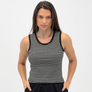 Imagem de Cropped Facinelli Regata Listrado Feminino-Feminino