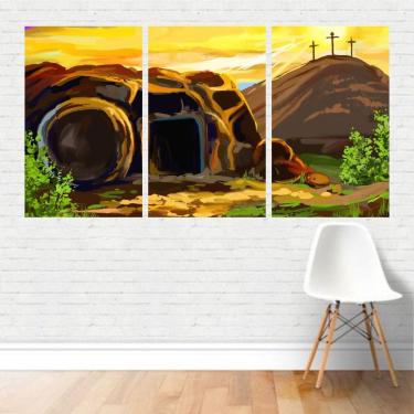 Imagem de Quadro Em Tela Canvas Religião Tumba De Jesus Cristo 125X65