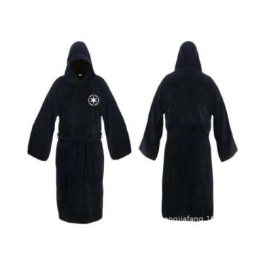 Imagem de Roupão De Flanela Masculino Com Capuz, Grosso, Para Inverno, Estilo Je