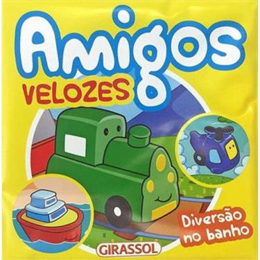 Imagem de Maleta Livro De Banho - Amigos Velozes - Contem 3 Brinquedos De Borracha