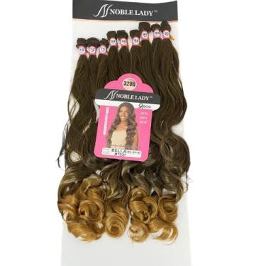 Imagem de Cabelo Ondulado Entrelace Fibra Bio Proteína Super Natural 80cm - bble