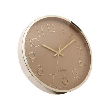 Imagem de Relógio de Parede Lyor de Plástico Nude 30,5cm x 4,5cm
