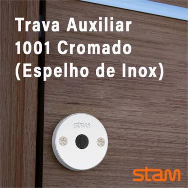 Imagem de Fechadura 1001 Stam Externa Inox Cromada - Acompanha 4 chaves
