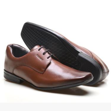 Imagem de Sapato Social Masculino Calvest em Couro Havana Tradicional de Amarrar