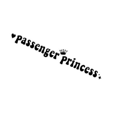 Imagem de Adesivos De Carro Princesa 15x2.3CM Engraçados E Criativos Para Espelh