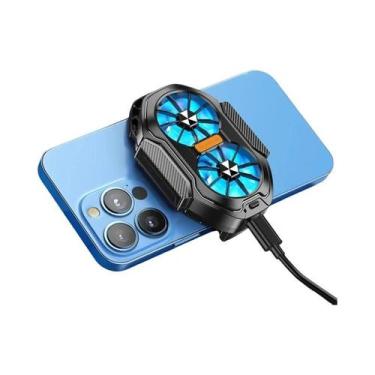 Imagem de Cooler Para Celular Com Ventilador Duplo 2025 FS01, Resfria Em 10 Segu