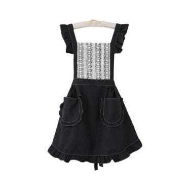 Imagem de Avental De Cozinha Feminino De Verão Fino E Respirável Estilo Princesa