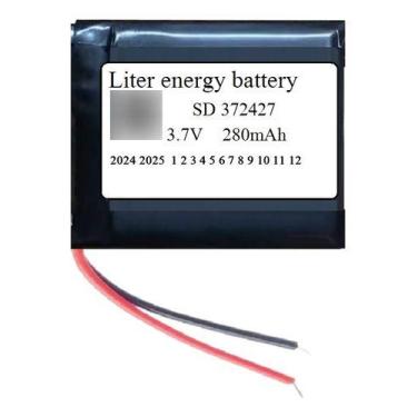 Imagem de Bateria 372427 Com 3,7mmx24mmx27mm 280mah 3,7v 2 Fios - bgb
