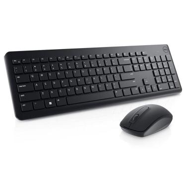 Imagem de Teclado e Mouse Sem Fio Dell KM3322W, USB, ABNT2, Preto - 580-BBBB-Unissex
