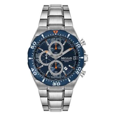 Imagem de Relógio Seculus Cronógrafo 77351GPSVOA2 44mm Aço Inox-Masculino
