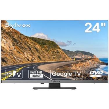 Imagem de SYLVOX RV TV, TV 61.0 cm 12/24V para RV 1080P Full HD Smart TV, loja de aplicativos integrada, suporta WiFi Bluetooth, TV Android pequena para carro, casa, camião, barco (série Limo)