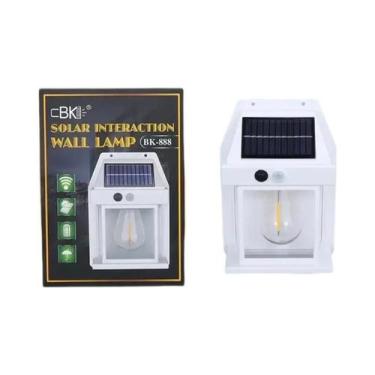 Imagem de Lâmpada Solar De Parede Com Sensor De Movimento LED 3 Modos Para Jardi