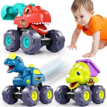 Imagem de Toy Dinosaur Monster Trucks OCATO para crianças de 2 a 4 anos