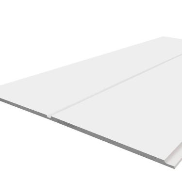 Imagem de Painel Parede Mdf Autocolante Modular 90cm para Cabeceira Queen ou Rack Tv Lambri Branco