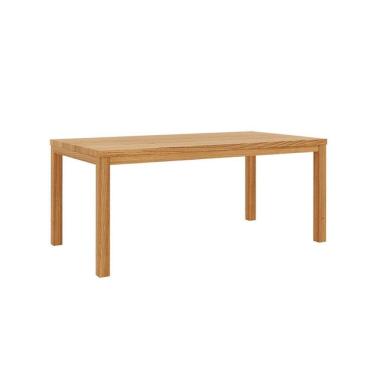 Imagem de Mesa de Jantar Retangular 100% Madeira Maciça Marrom Rústico Claro