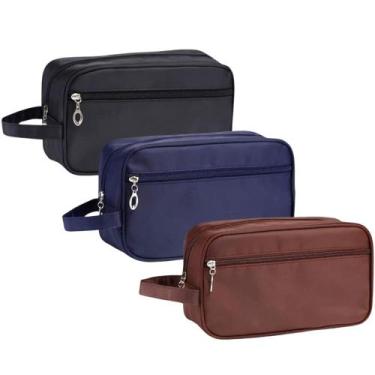 Imagem de Necessaire Masculina Feminina Alça Lateral Para Organizador de Viagem 