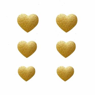 Imagem de Trio Brincos Kit Coração Textura Folheado em Ouro 18K Softjoias