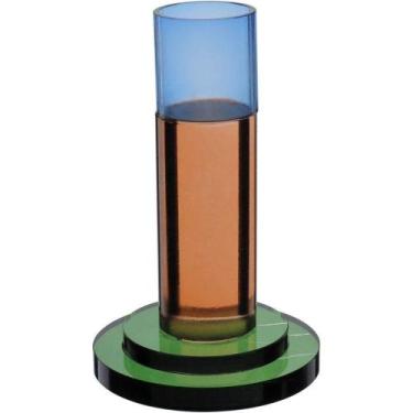 Imagem de Castiçal Decorativo Porta Vela Home&co Eco Crystal 11x7x7cm Color - HO