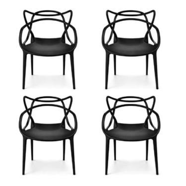 Imagem de Cadeira Preta Allegra Para Cozinha Mesa Jantar Area Gourmet - Sem Marc