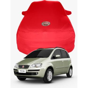 Imagem de Capa de Carro Fiat Ideia Tecido  Lycra Premium - Cadilhe Capas, Vermel