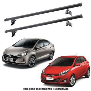 Imagem de Rack Teto Travessa Bagageiro HB20 Sedan E Hatch 2013 A 2018 - Rack de 