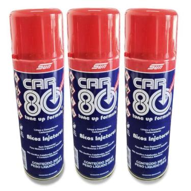 Imagem de Descarbonizante Car 80 Original Kit Com 3 Unidades 300ml - CAR80