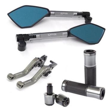 Imagem de Manete Peso Manopla Retrovisor Lander 250 Motard X Factor - Stark Race