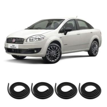 Imagem de Kit Borracha Vedação Das 4 Portas Linea 2009 A 2016 - sem marca