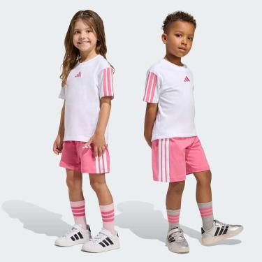 Imagem de Conjunto Adidas 3 Stripes Infantil T-SET 160 Infantil-Unissex