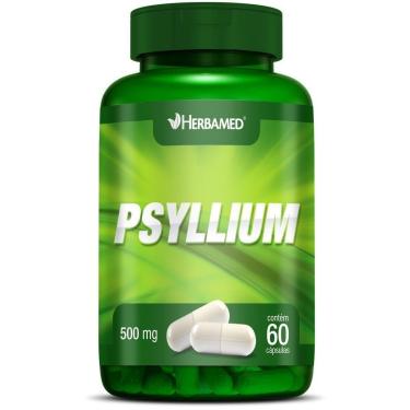 Imagem de Psyllium 500mg 60 Cápsulas  Herbamed-Unissex