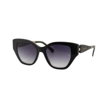 Imagem de Óculos Solar Ana Hickmann Mari 11 E01 Brilho Lente Cinza Degradê-Feminino