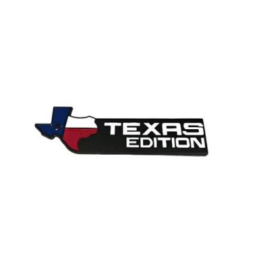 Imagem de Emblema Texas Edition Bandeira Preto Para Onix Equinox - Marçon