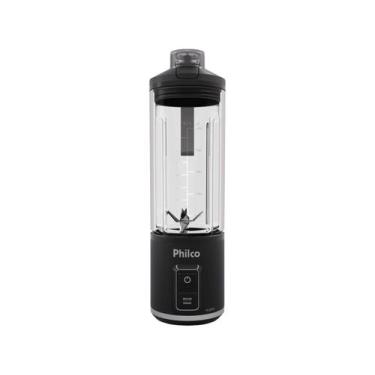 Imagem de Blender Portátil Philco 700ml Sem Fio 120W PLQ01A