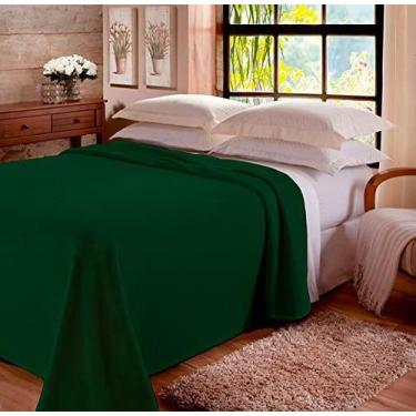 Imagem de Manta Microfibra Soft Casal Verde 180x220cm com Cinta - Jolitex