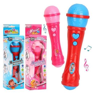 Imagem de Microfone Infantil Brinquedo Musical Karaoke Utimix