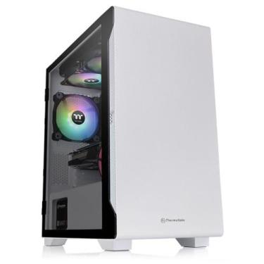 Imagem de Gabinete Thermaltake S100 TG Snow Mini Tower Vidro Temperado USB C/1 F